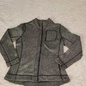 Stylish Women's Black and Gray Utility Jacket